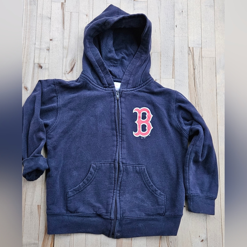 Vintage, 7y, Toddler Kidd Athlete, Boston Red Sox, Blue, Zip Up  Hoodie